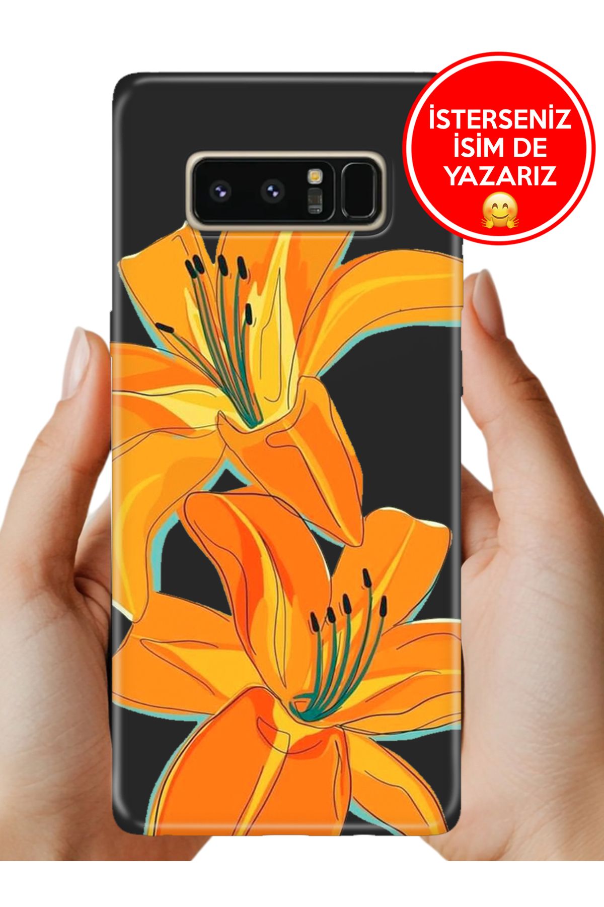 Cekuonline Galaxy Note 8 Kılıf Baskılı Life Style Kapak Silikon Lilyum