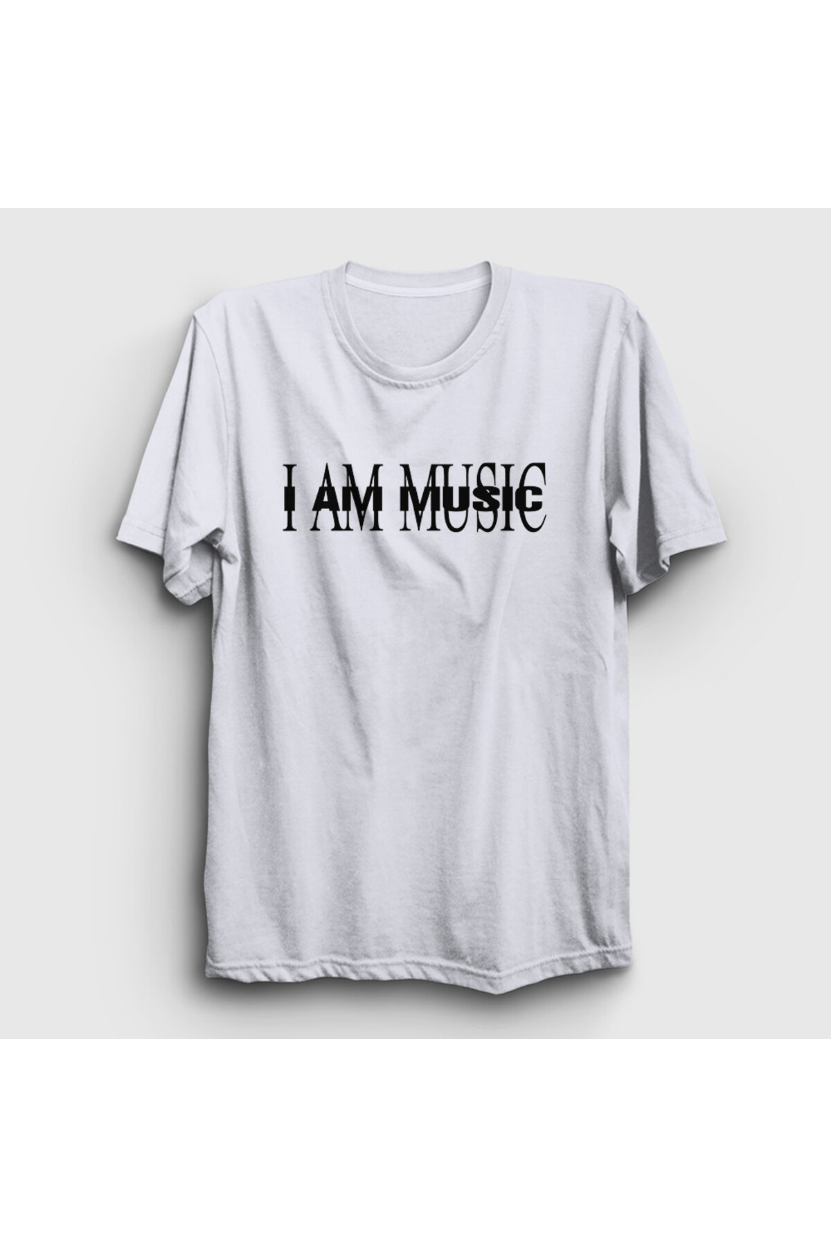Presmono Unisex Siyah I Am Music Playboi Carti T-Shirt 521793tt