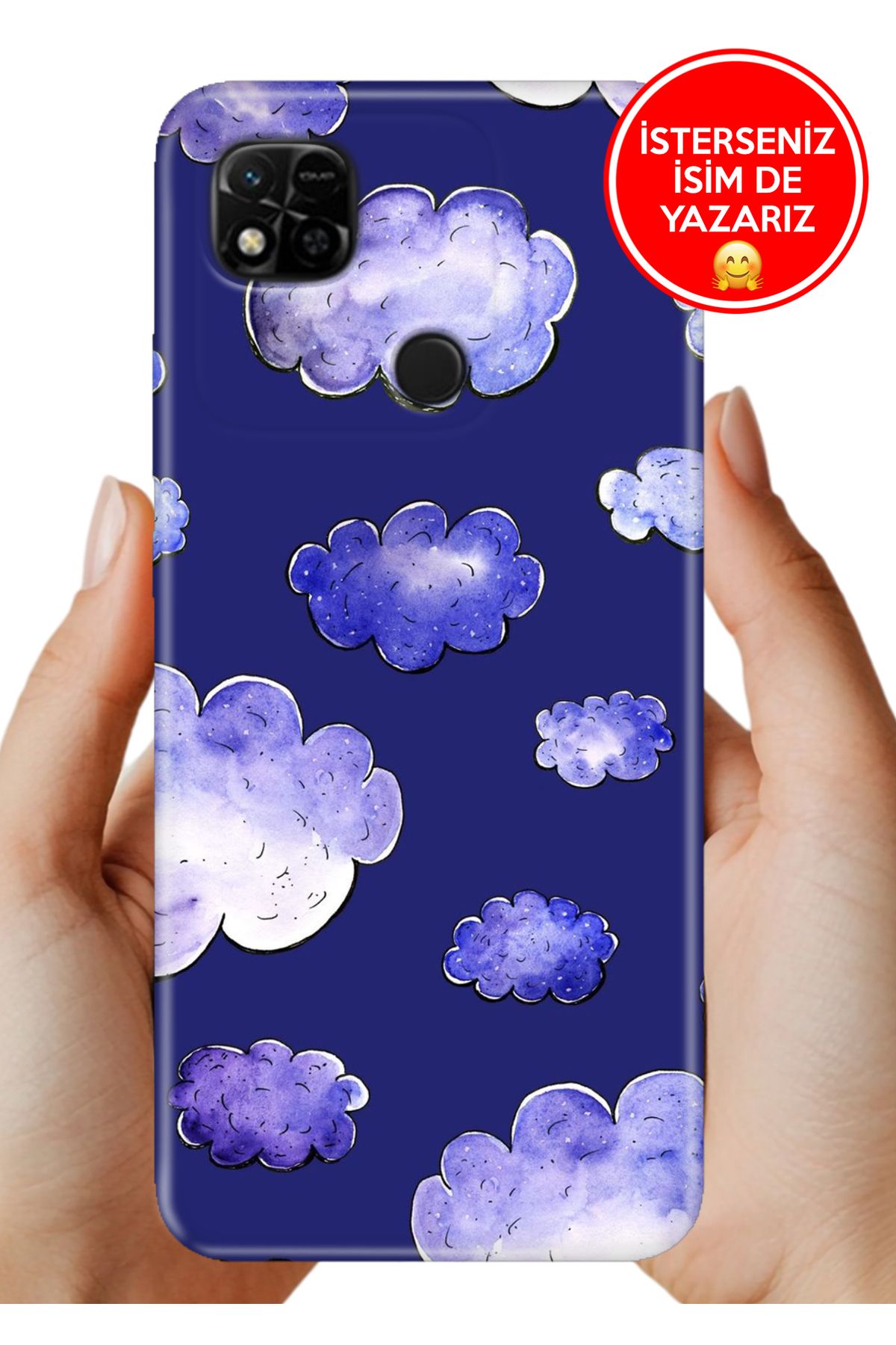 Cekuonline Xiaomi Redmi 10A Kılıf Baskılı Life Style Kapak Silikon Rüyadaki Bulut