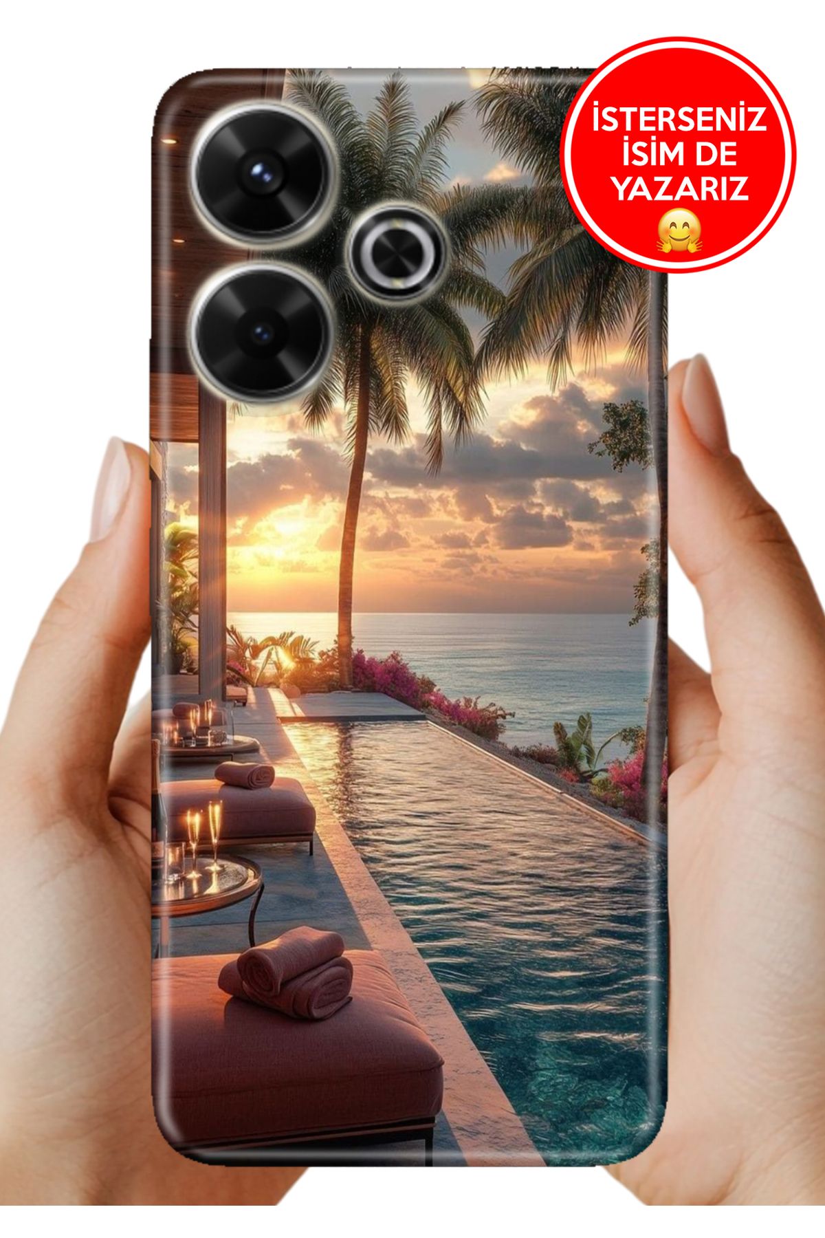 Cekuonline Xiaomi Redmi 13 4G Kılıf Baskılı Life Style Kapak Silikon Zengin Tatili