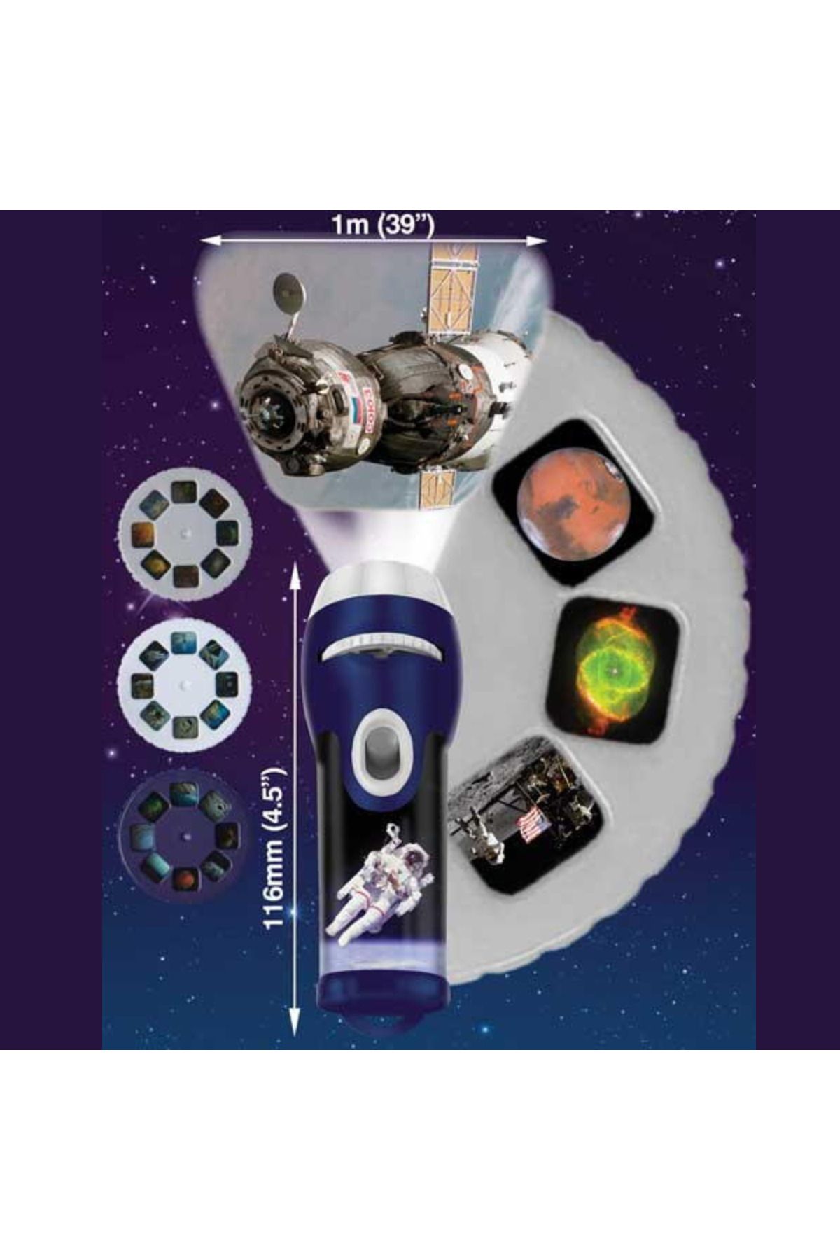 Brainstorm-Flashlight Projector - Space Adventures 4