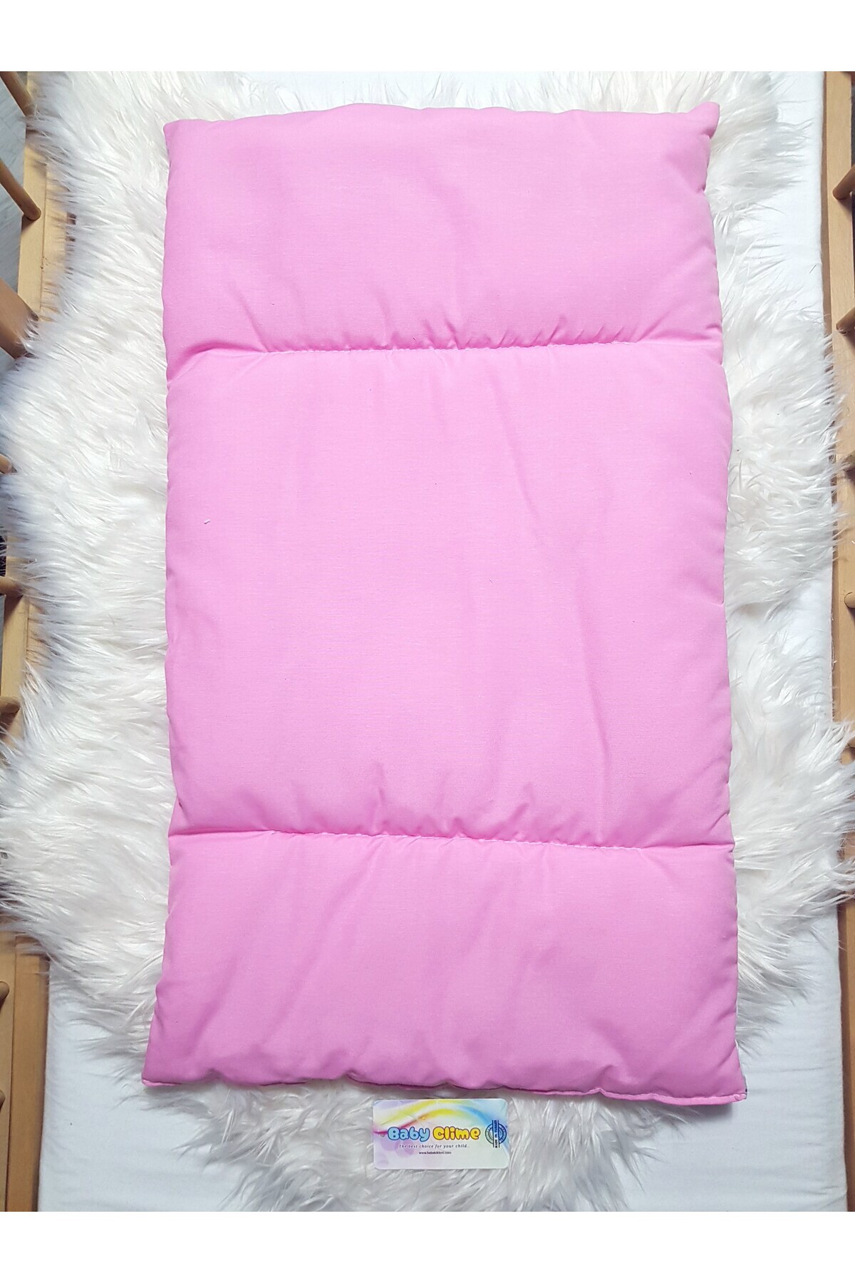 Baby Clime Çift Taraflı Bebek Bakım Seti - Alt Açma Minderi, Baş Düzeltme Yastığı ve Ahşap Diş Kaşıyıcı fotoğrafı 6 (önizleme)