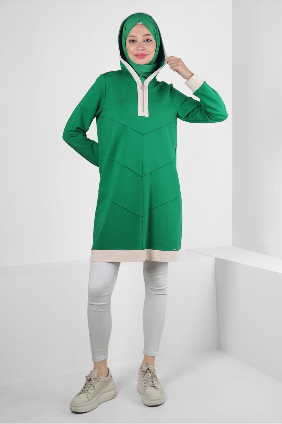 زیپ گیره دار TRACKSUIT TUNIC 43882 Alvina