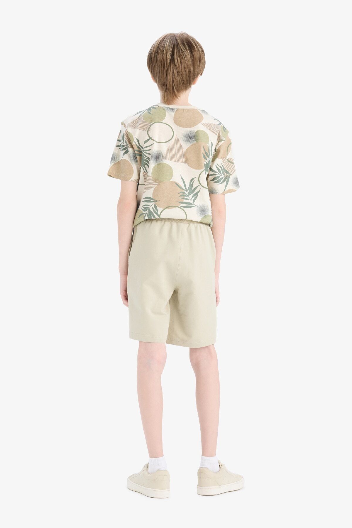 DeFacto-Boy's Elastic Waist Basic Plain Shorts B5867A825Sm 7