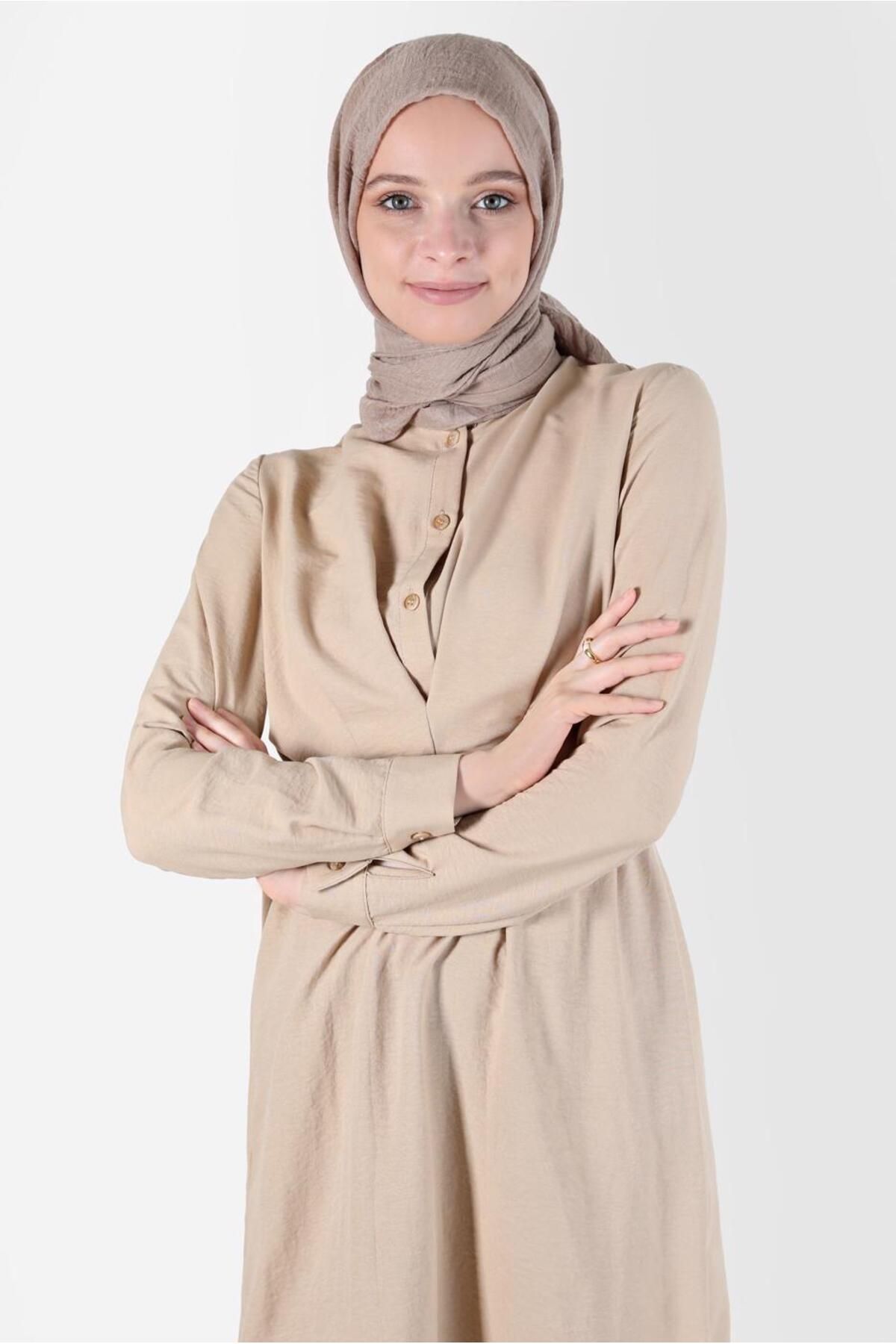 تونیک دکمه دار کمربند 41752 Alvina