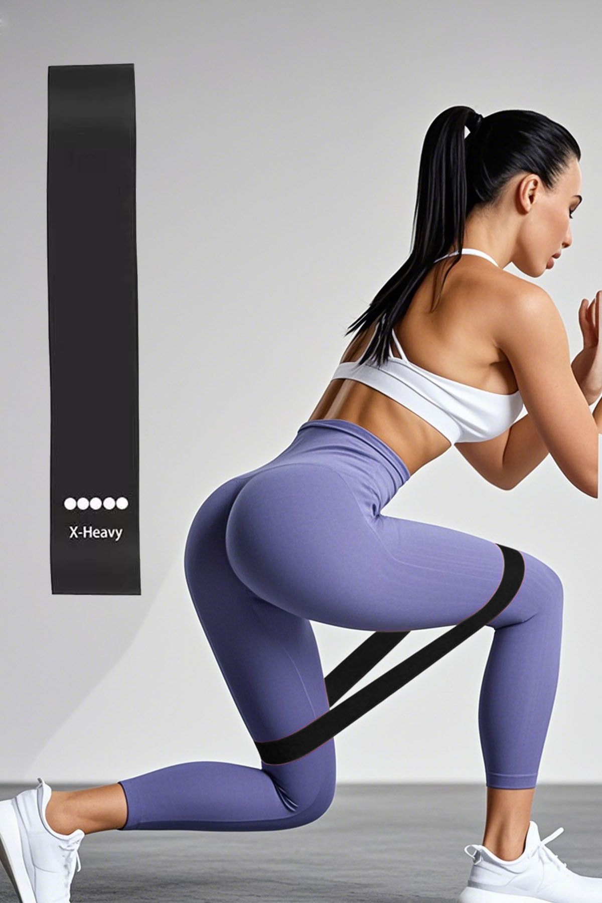 Jet-5 Different Levels Squat Band Set Resistance Rubber for Pilates and Aerobic Exercise 7