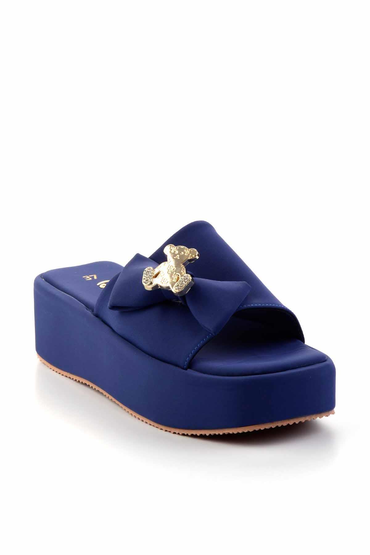 Bambi-Papuci de damă albastru denim K04778300004 3