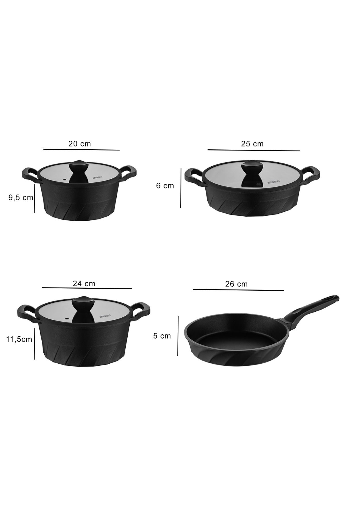 Amboss-Quartz Quartz 7 Piece Casting Set Black 5