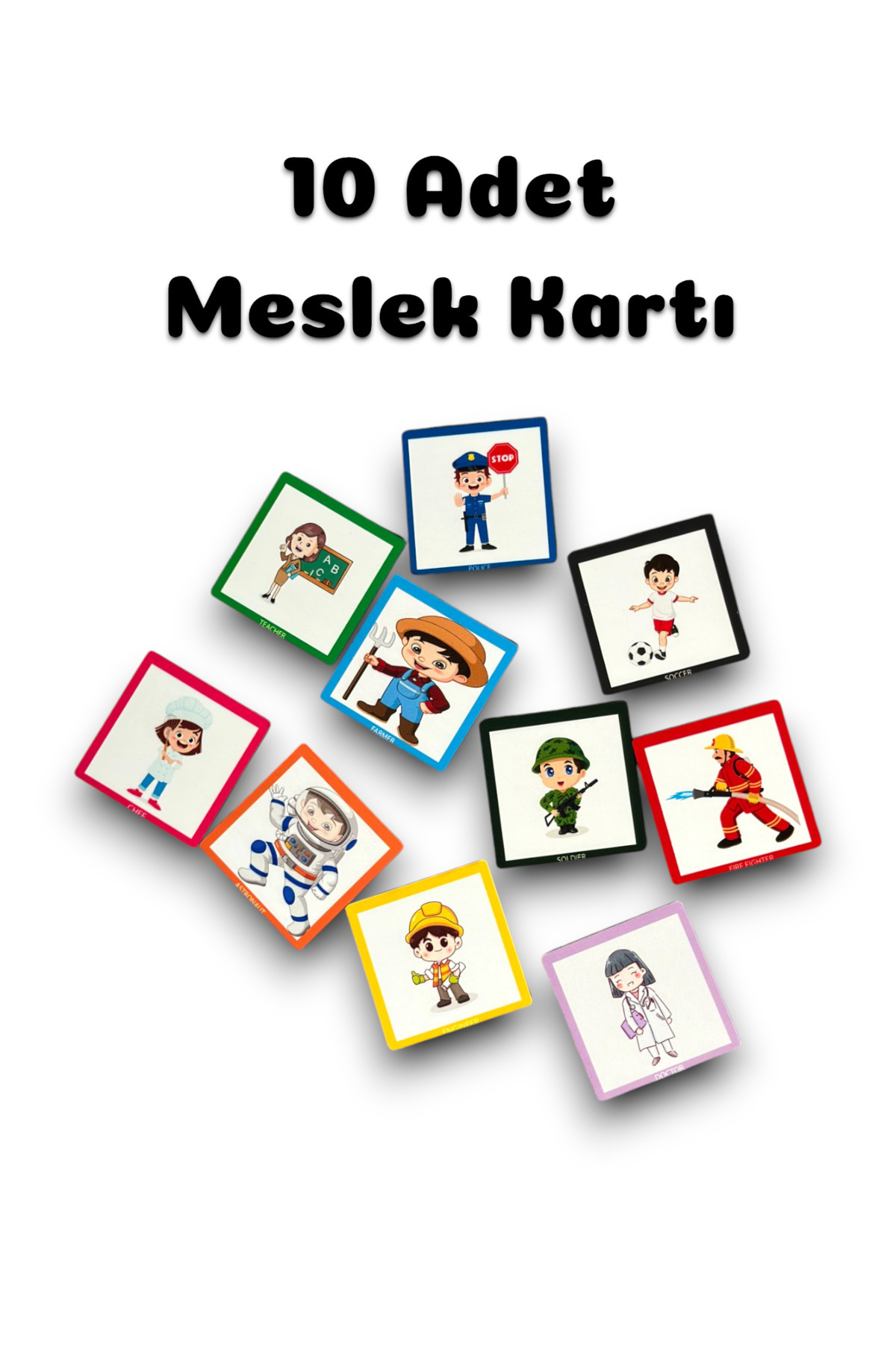 Bellacasa Meslekleri Ögreniyorum, İngilizce Meslek Kartlari, Montessori Egitici Oyuncak, Meslek Kartlari, fotoğrafı 3 (önizleme)