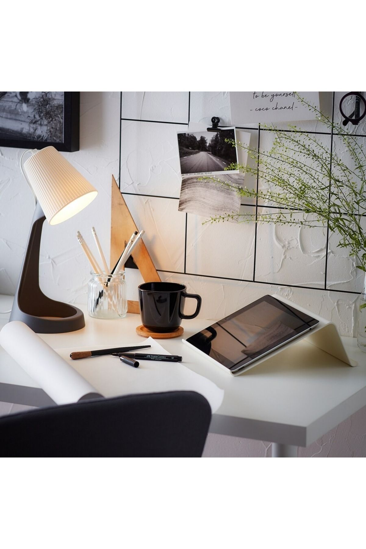 IKEA-SVALLET Work Lamp Energy-Efficient LED, Dark Grey/White, Modern Design for Desk & Workspace 2