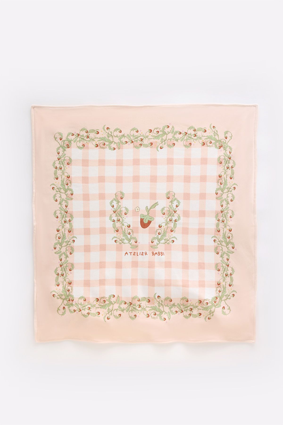 Atelier Babbi-Double Sided Baby Blanket - Strawberry 1