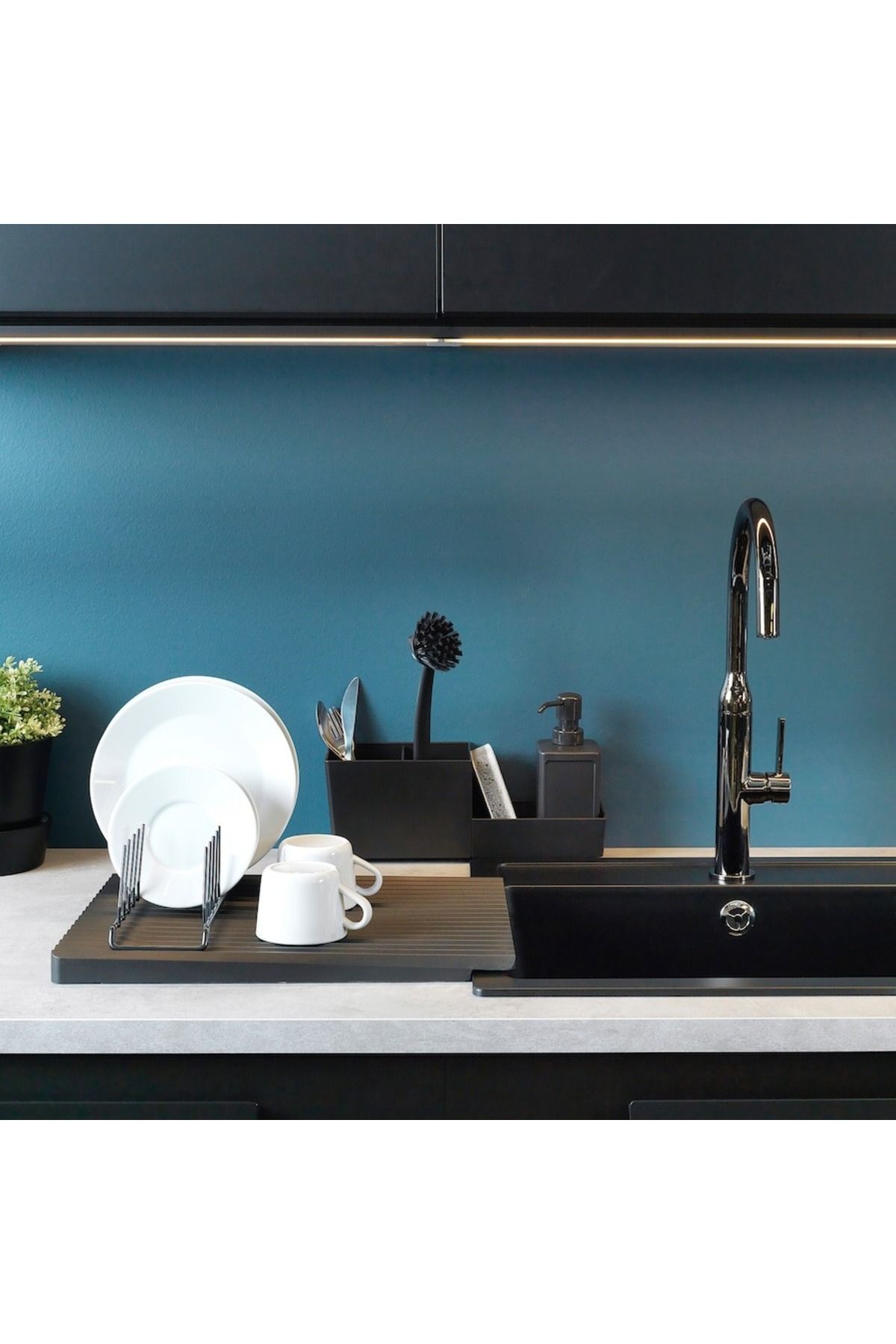 IKEA-KEA RINNIG Plate Holder Simple Design for Organizing Plates in Kitchen Cabinets or Drawers 2