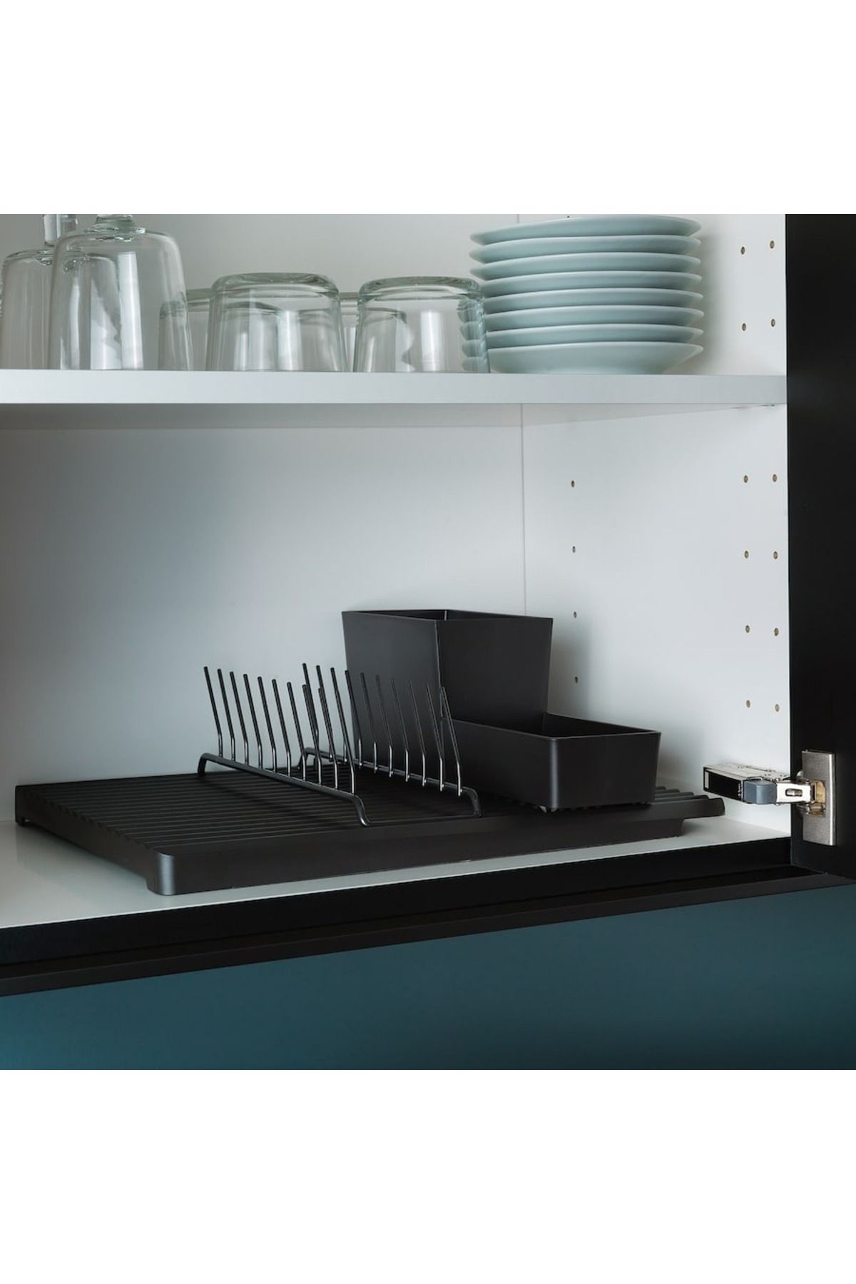 IKEA-KEA RINNIG Plate Holder Simple Design for Organizing Plates in Kitchen Cabinets or Drawers 5