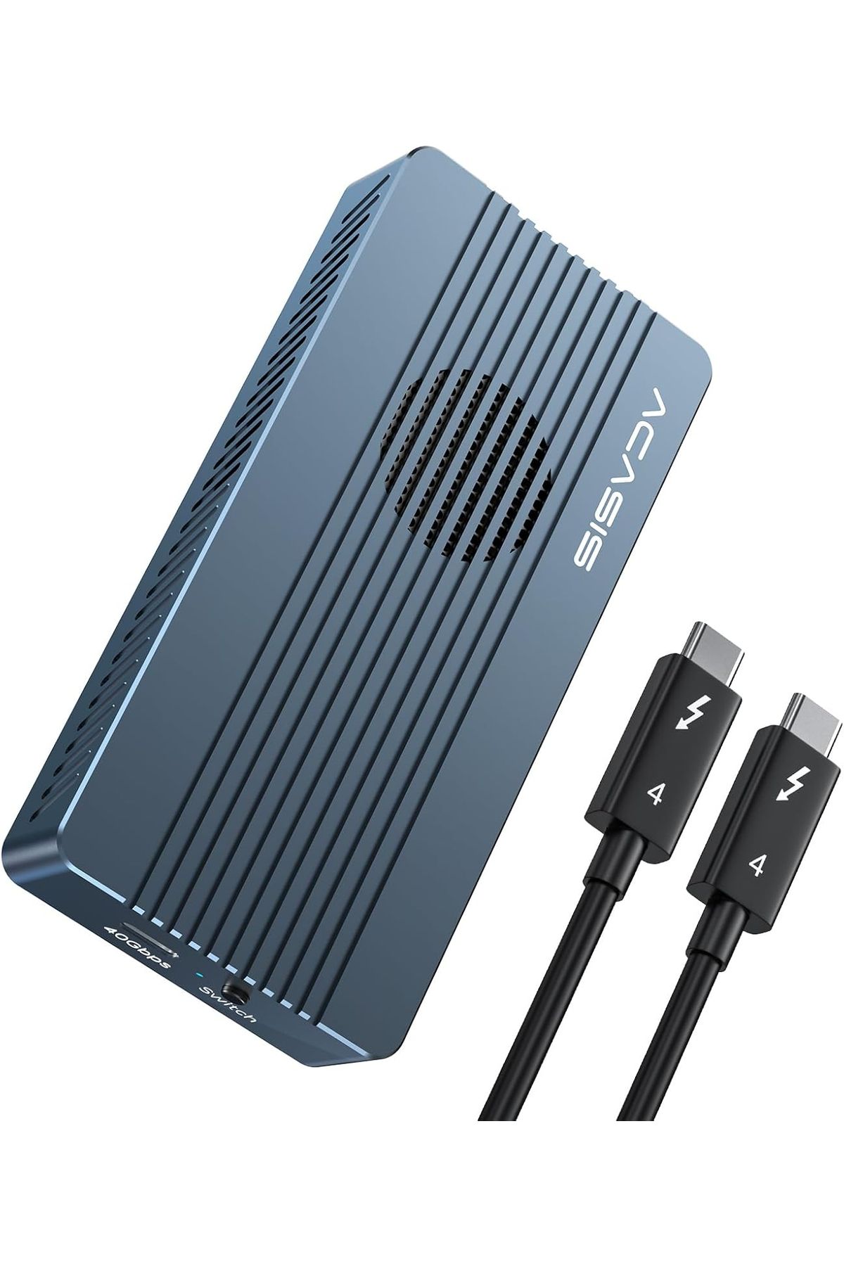 Acasis 40Gbps M2. NVMe SSD, Thunderbolt 4, USB4, Fanlı Soğutma, Vidasız Montaj Disk Kutusu