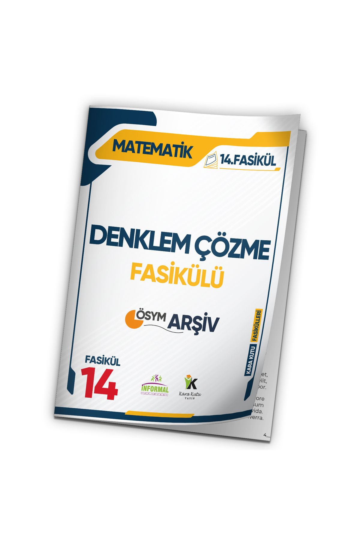 Karakutu Yayınları 2025 KPSS Matematik Kara Kutu Denklem Çözme 14.Fasikül ÖSYM Çıkmış Soru Bankası Modüler Set Çözümlü