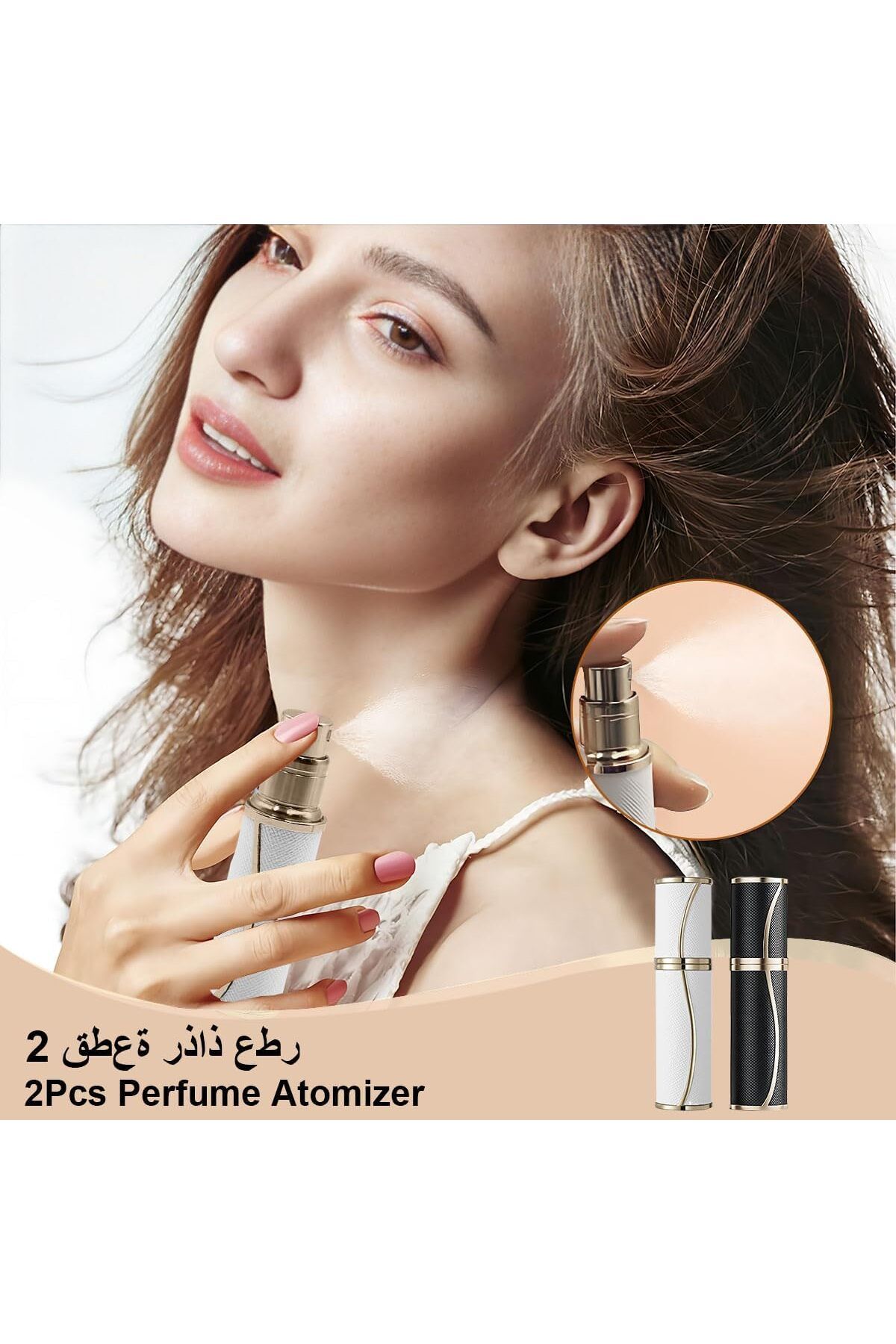COOYA-زجاجات عطر فارغة، زجاجات رذاذ عطر محمولة، للسفر (5 مل) 2