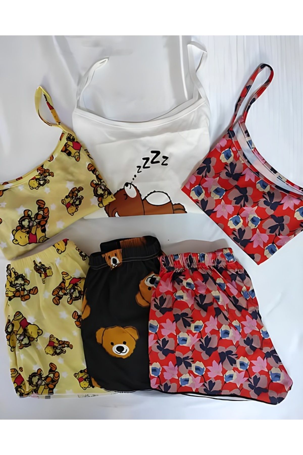 PEMBİŞ HOMEWEAR 3LÜ ŞORT TAKIMI Kod 003 T