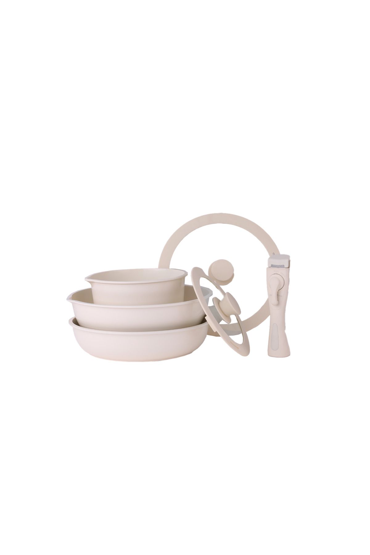 Zilan-Zilan ZLN0965 8-piece cookware set, 5 layers of material, oven-safe 3