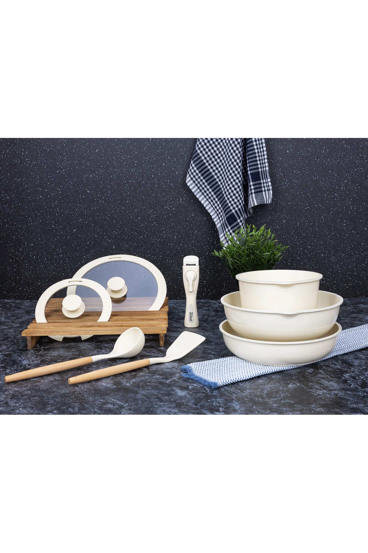 Zilan-Zilan ZLN0965 8-piece cookware set, 5 layers of material, oven-safe 10