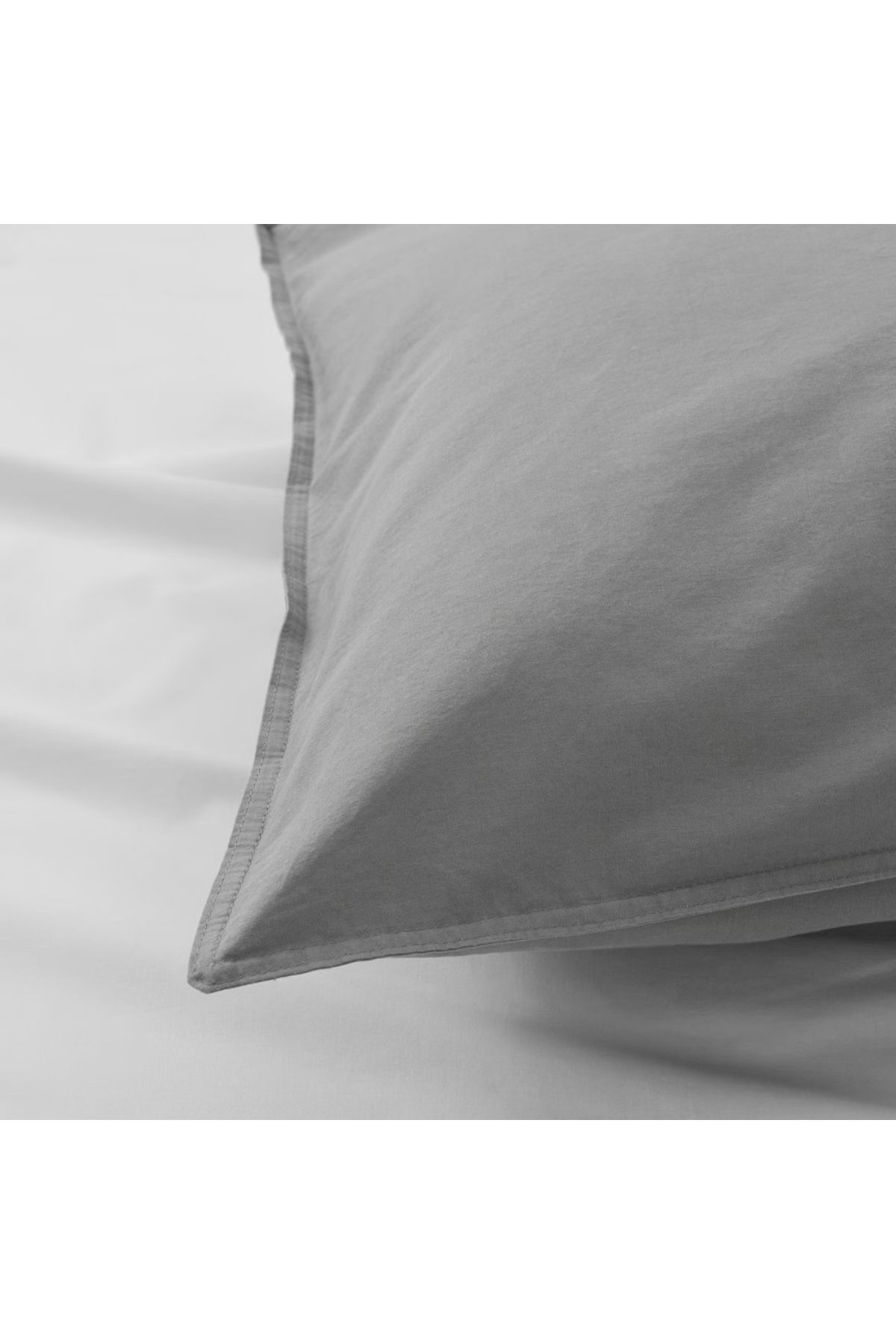 IKEA-ÄNGSLILJA Grey Pillowcase – Soft Cotton, Breathable & Durable (50x80 cm) 2