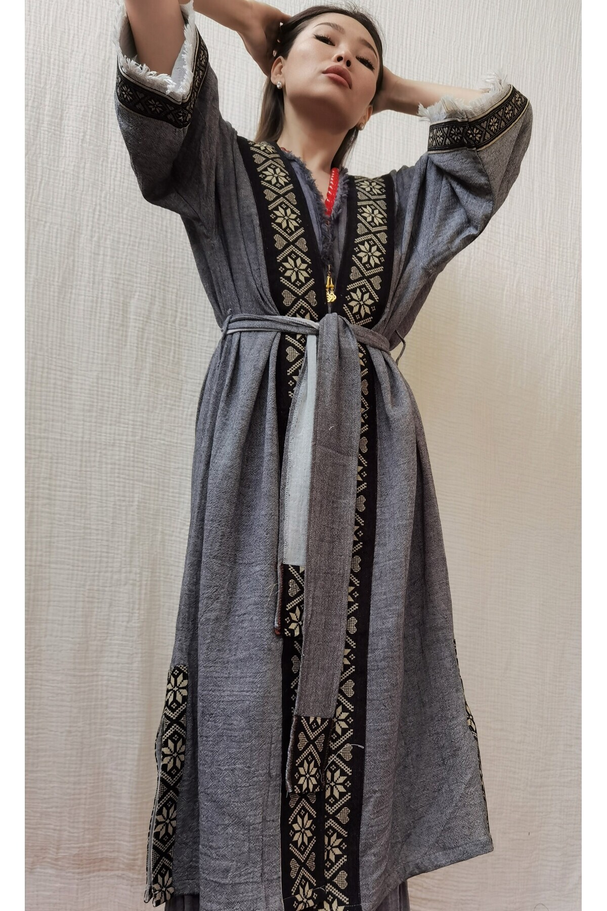 Tarsus Kaftan Black / Design Kaftan / Boho Style Kaftan