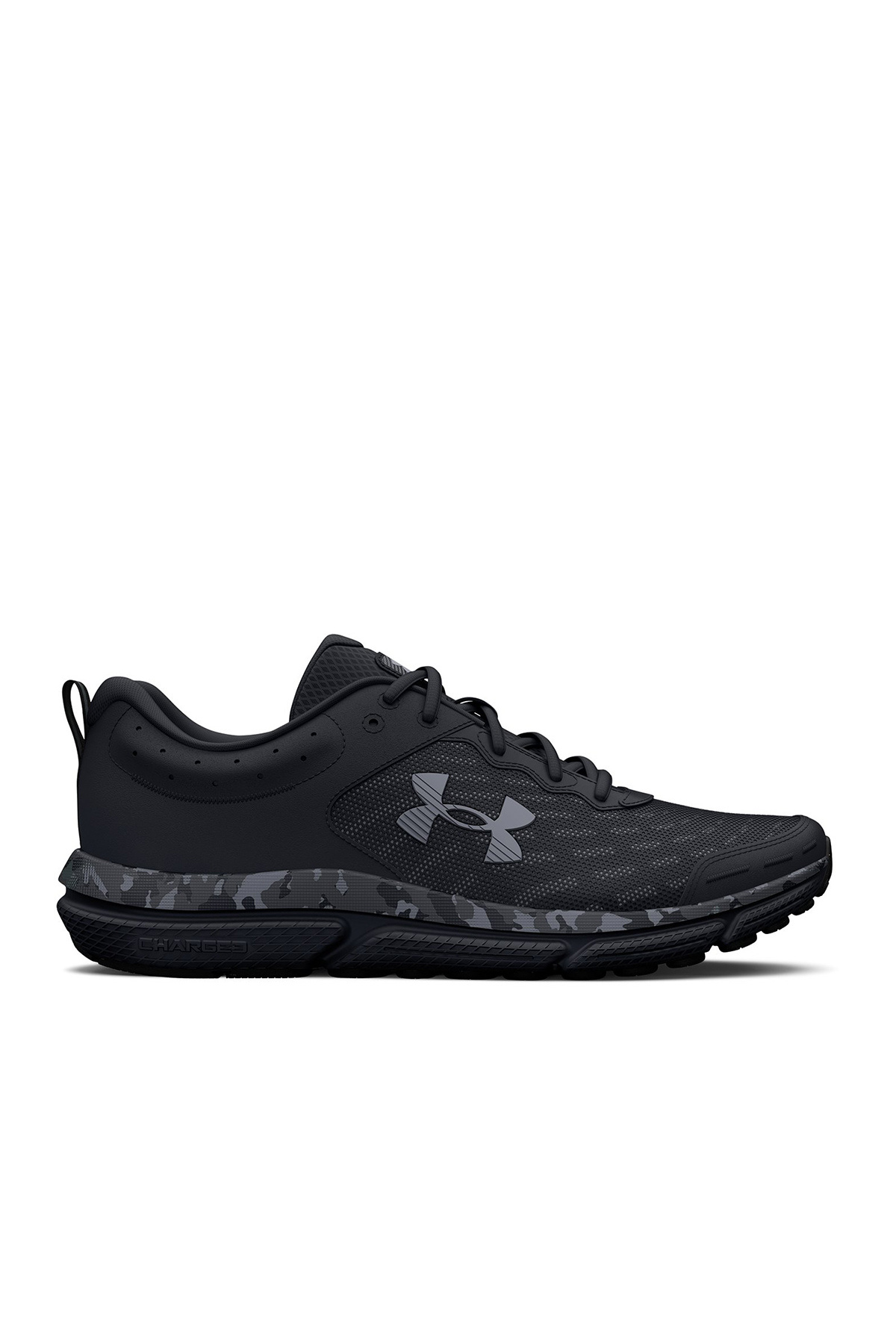 Under Armour-Charged Assert 10 Camo Men's Black Running Shoes 1