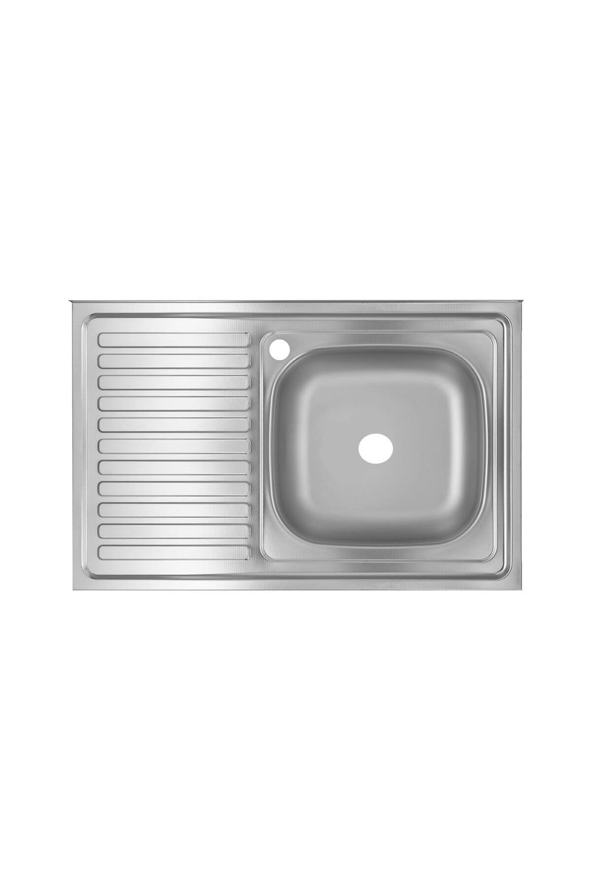 Freddo Chiuveta Bucatarie Freddo Sn7001d/q90, Pentru Masca, Finisaj Anticalcar, Cuva Dreapta, 80x50cm, Inox - One Size