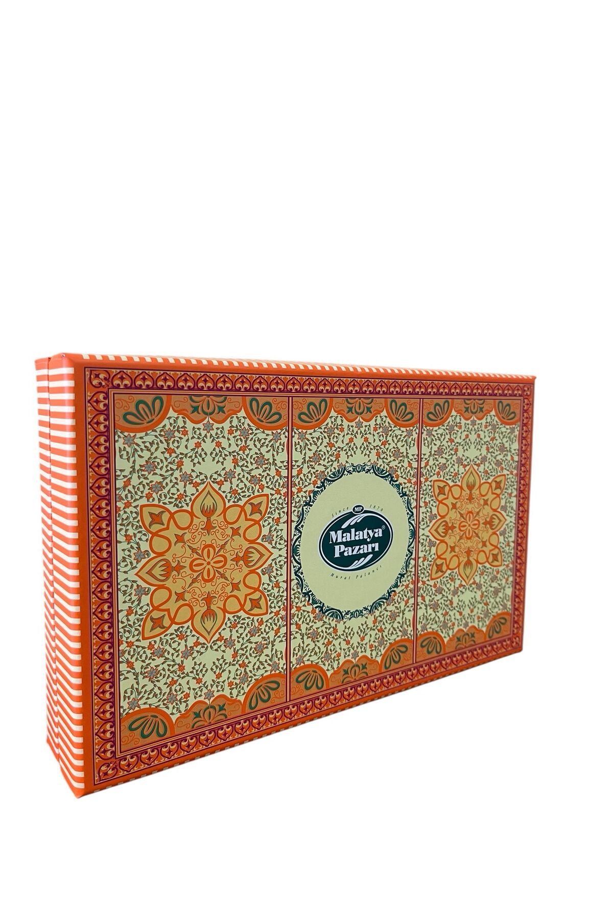 Malatya Pazarı Murat Palancı Etnik Desenli Kutu Lüks Kuruyemiş 400 Gr
