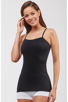 Elite Life AT-01-846 Kadın Dikişsiz İz Yapmaz İnce Askılı Uzun Atlet