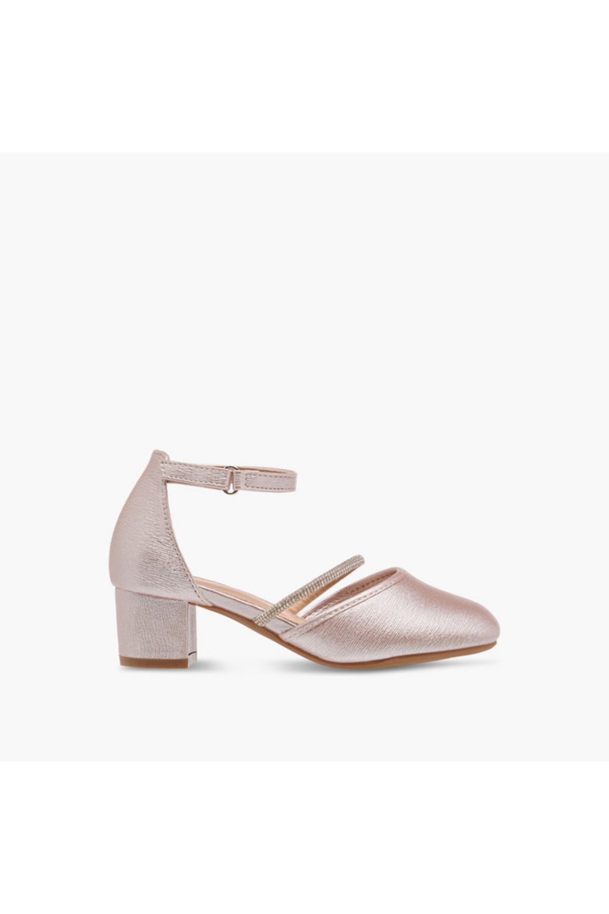 Flora Bella by Shoexpress-Flora Bella Embellished Block Heel Shoes with Hook and Loop Closure 3