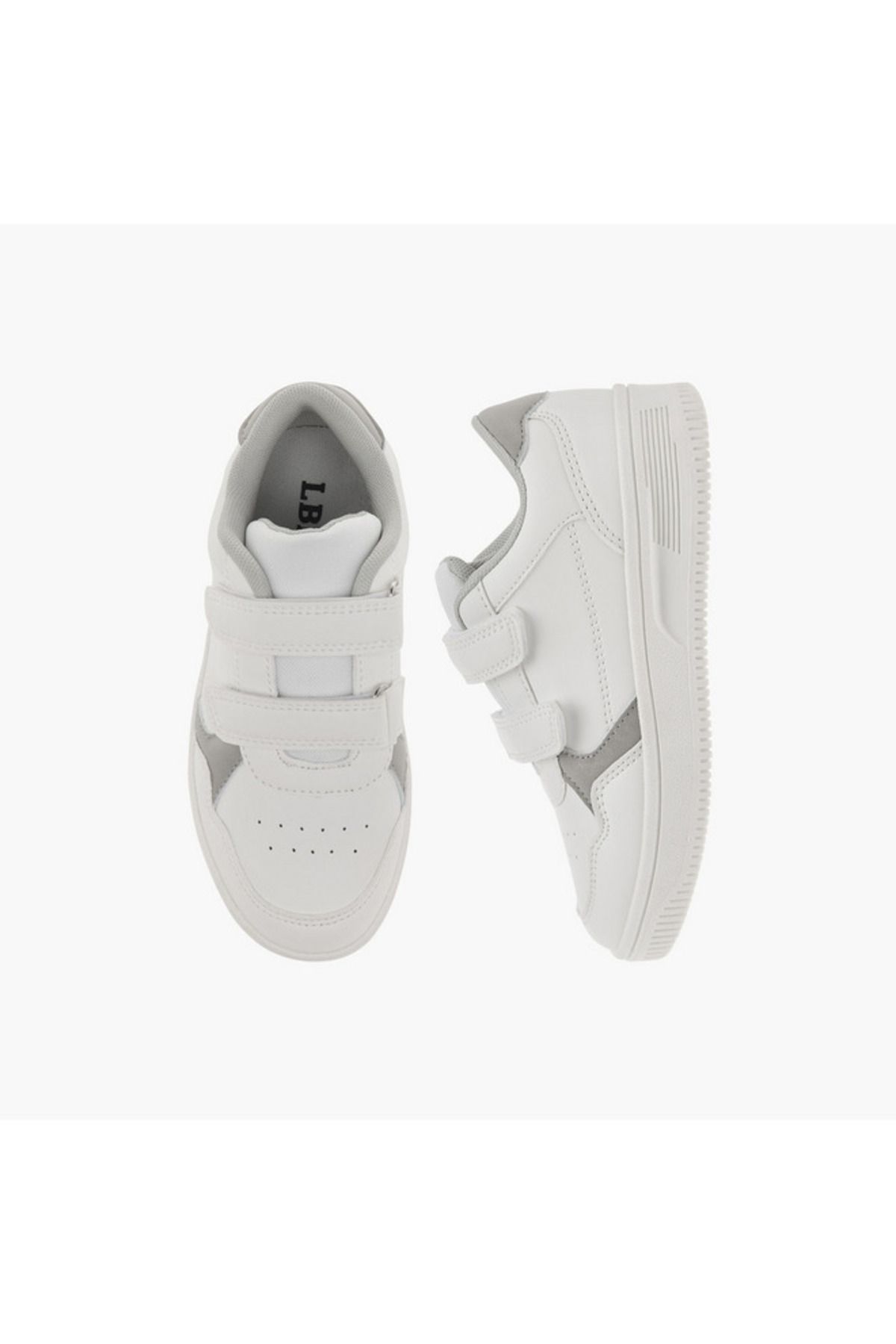 LBL by Shoexpress-Panelled Sneakers with Hook and Loop Closure 1