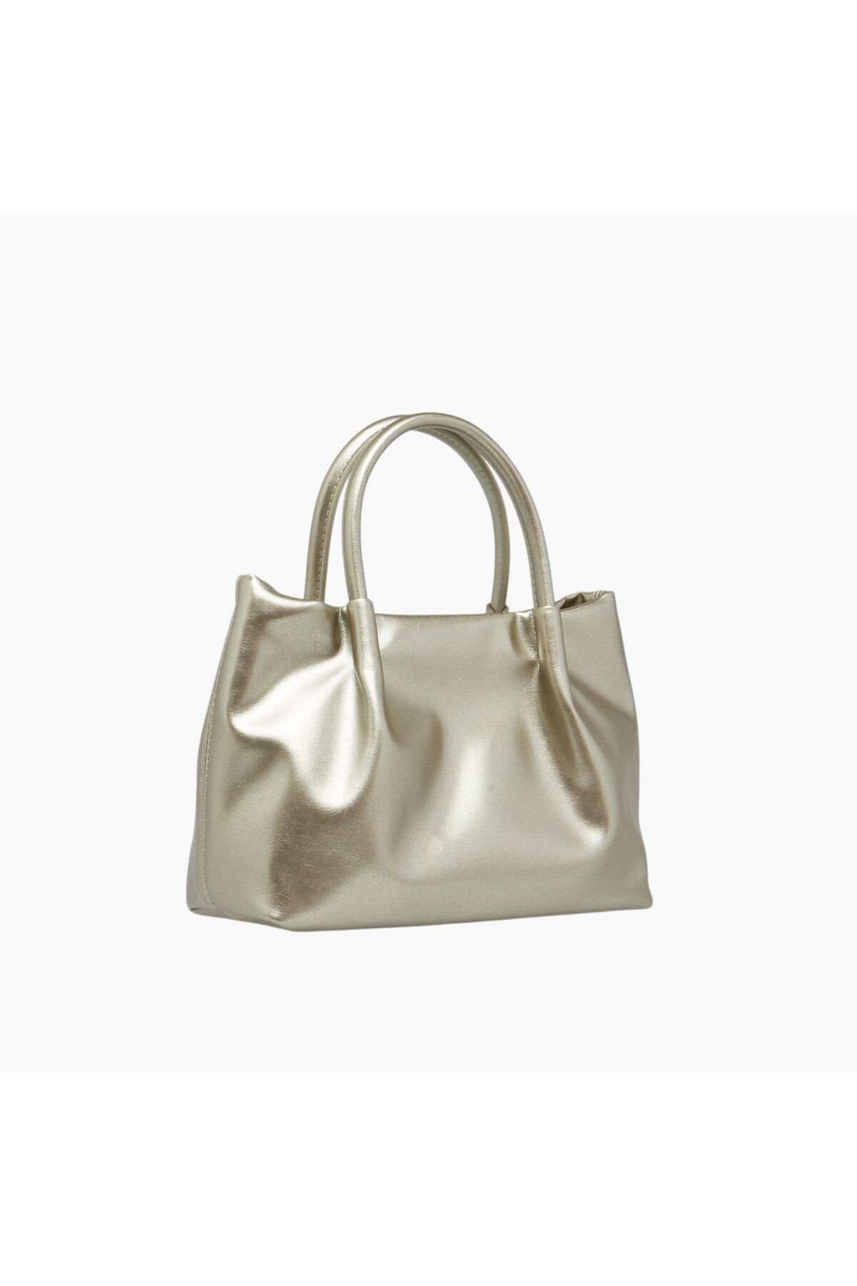Flora Bella by Shoexpress-Logo Embossed Tote Bag with Detachable Strap and Snap Button Closure 3