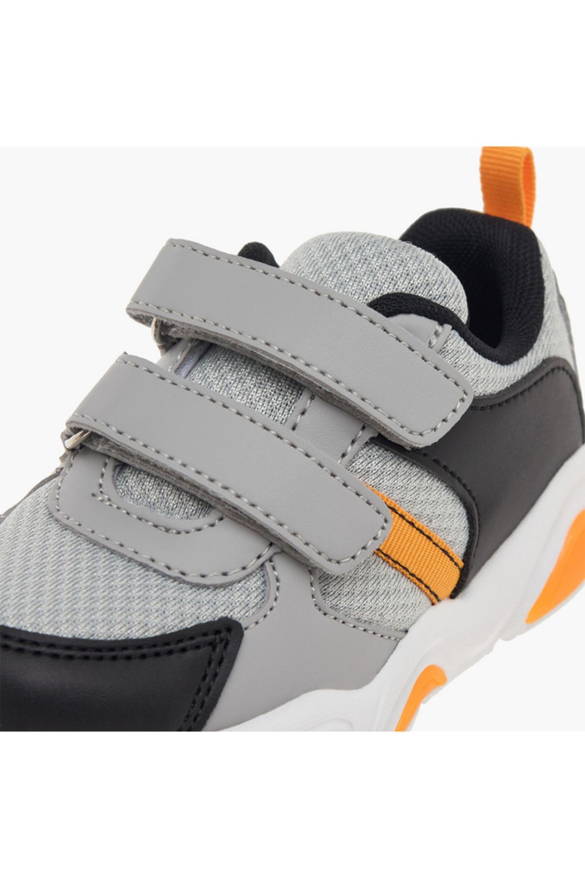 LBL by Shoexpress-Panelled Sneakers with Hook and Loop Closure 4