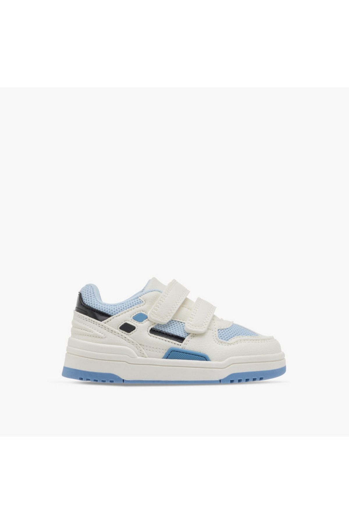 Juniors-Panelled Sneakers with Hook and Loop Closure 3