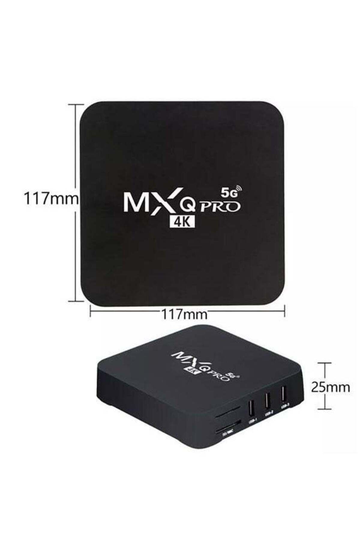 COOYA-Android Smart TV Box (1GB+8GB) 64bit 4 Core CPU MXQPro Black Media Player, Google Voice Assistant 7
