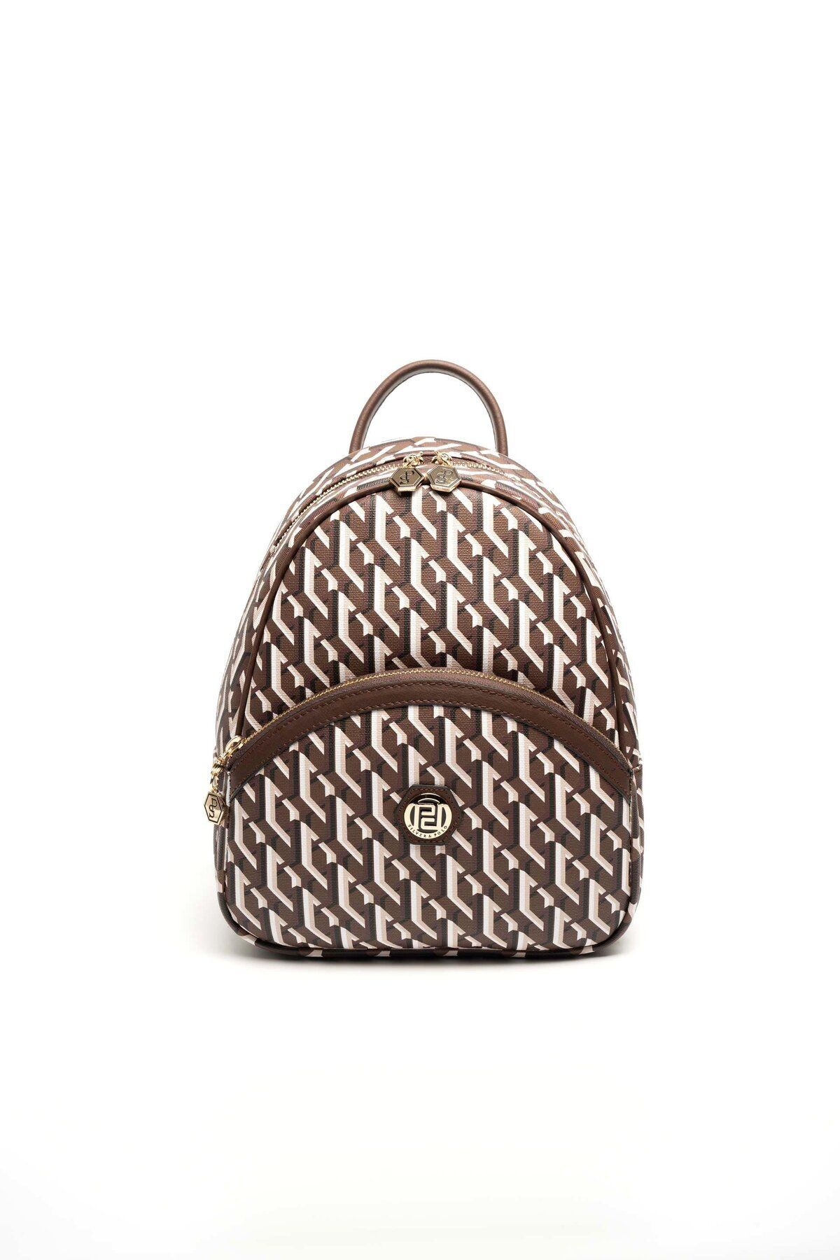 Silver Polo Rucsac De Damă Silver & Polo Brown Sp945 Femeie - One Size