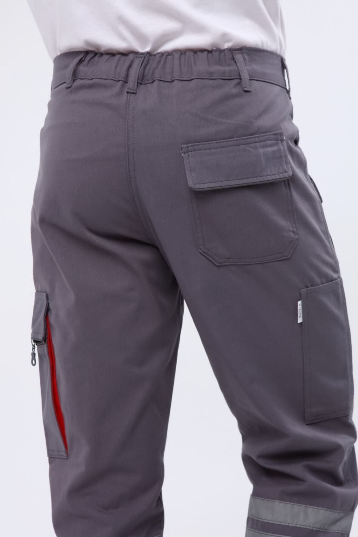 Çamdalı İş Elbiseleri-- Pantaloni de lucru gri Harman Mix multi-buzunare, pantaloni de lucru, pantaloni de lucru, haine de lucru 6