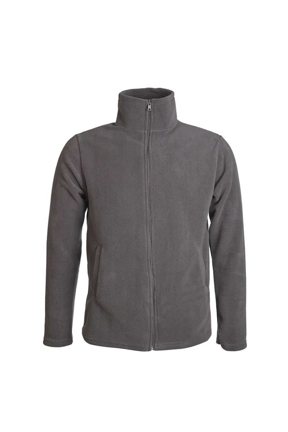 Raven Uniform کت Unisex Grey Fleece Coat — خاکستری WHITEFLEECE