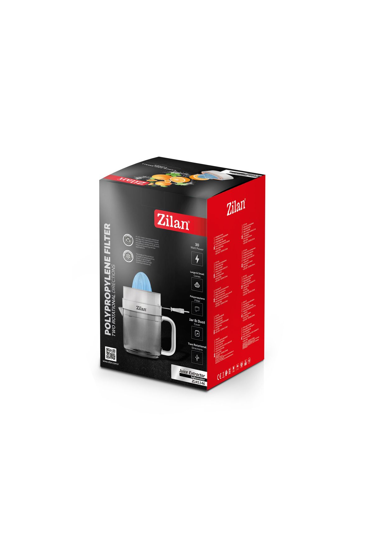 Zilan-Zilan ZLN1146 citrus juicer, AC motor, 30W, 2-way rotation, 80dB noise 8