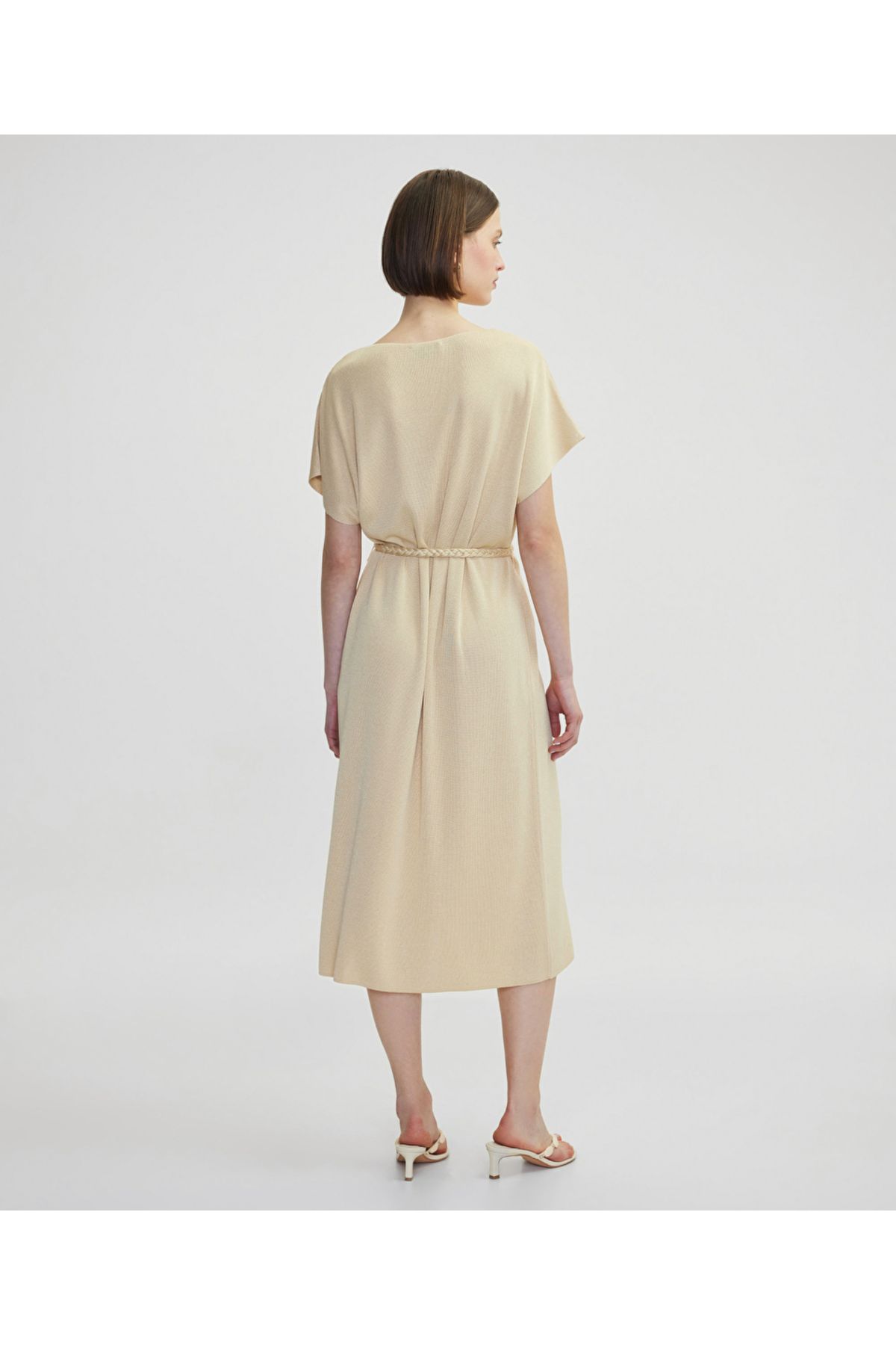 İpekyol-Knitted Belt Knitwear Dress 4