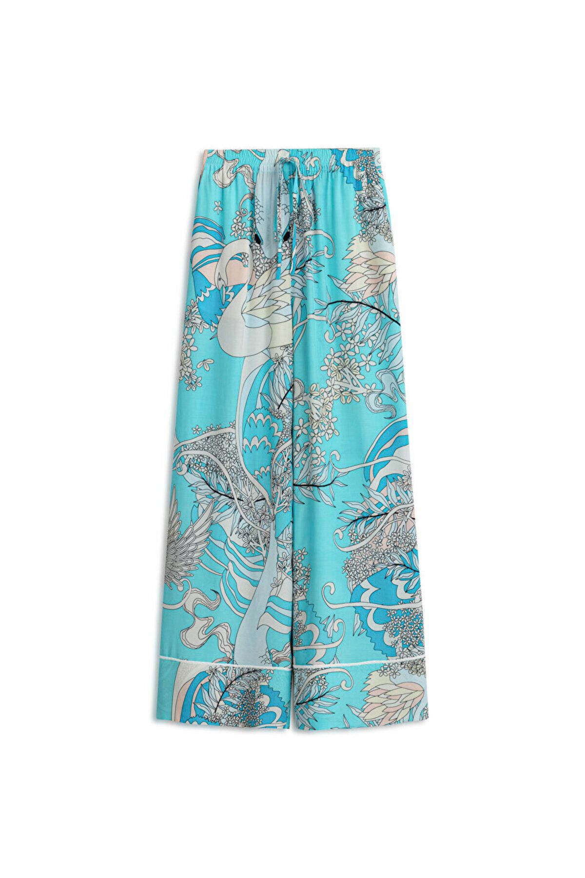 Twist BASKILI WIDE LEG FİT PANTOLON