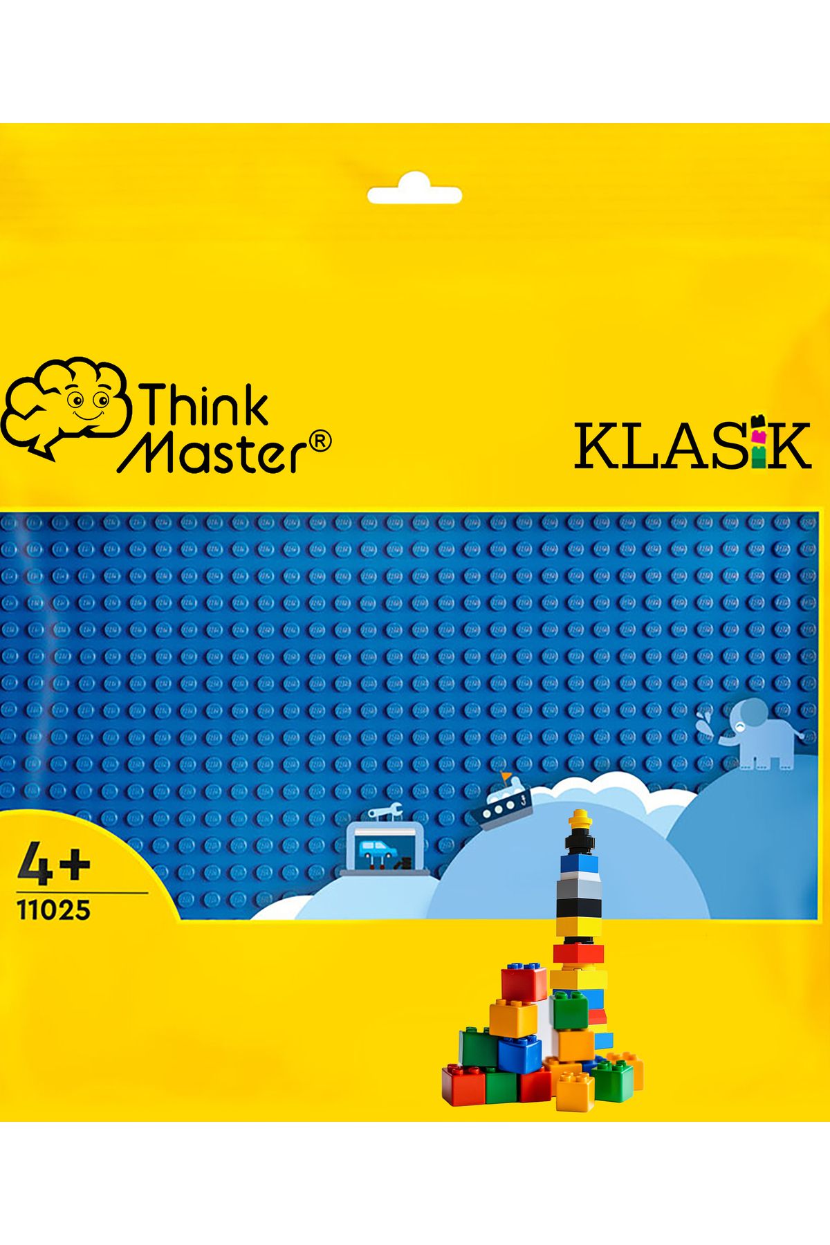 ThinkMaster 11025 Classic Mavi Plaka (Zemin) - Classic Mavi Zemin 11025 - 25cmx25cm Ebatlarında