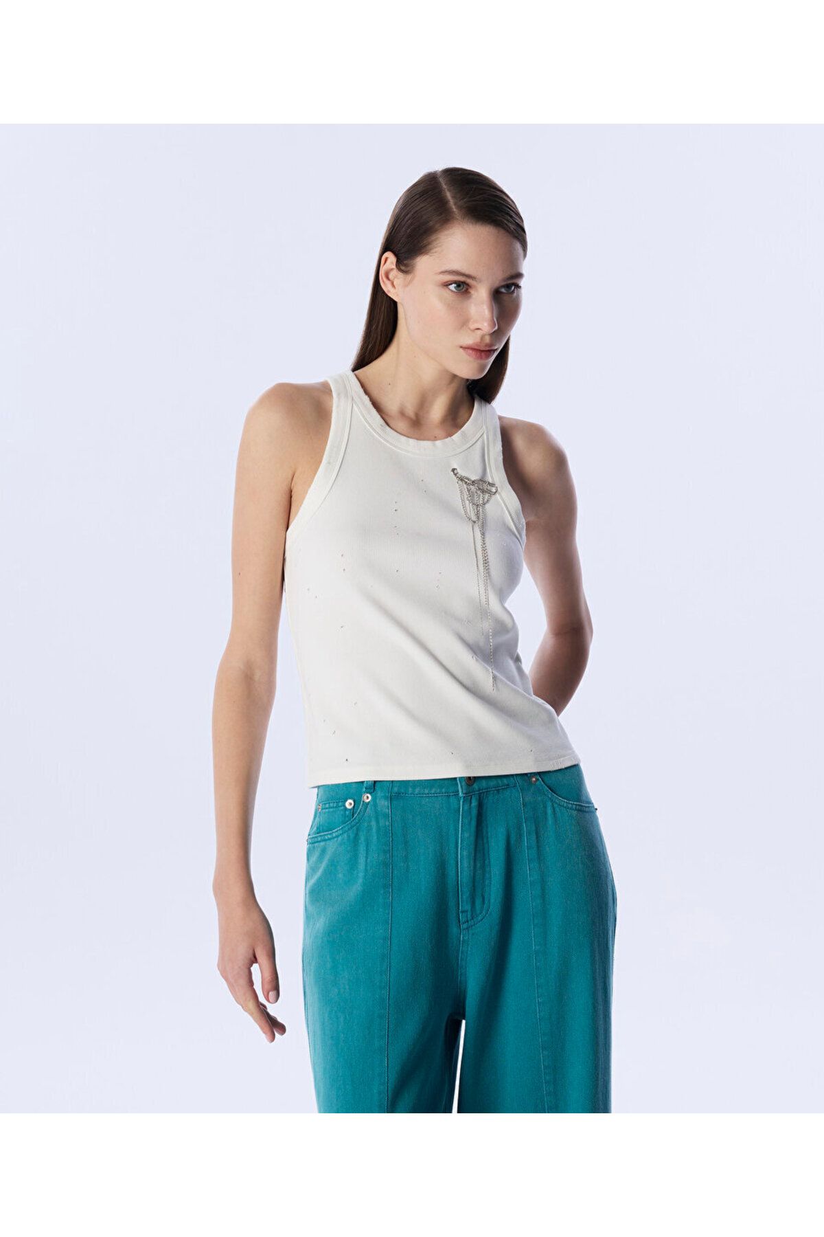 Twist METAL AKSESUARL FİTİLLİ T-SHIRT