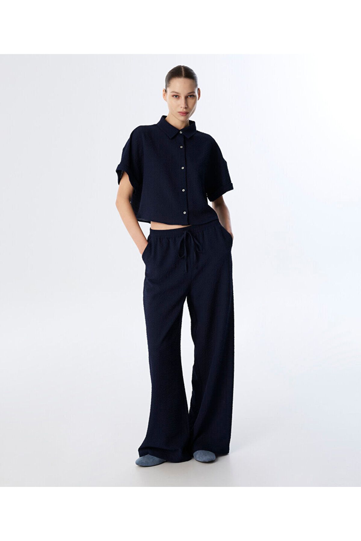 Twist DOKULU AYARLANABİLİR BEL PANTOLON