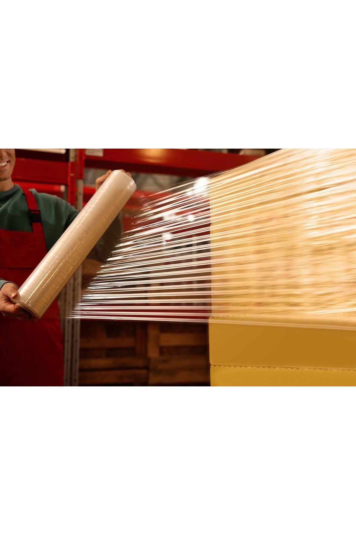 Generic-Stretch Nylon Roll for Panel Wrapping - 1 Roll (5 kg) - Durable Plastic Wrap for Industrial and Luggage Use 6