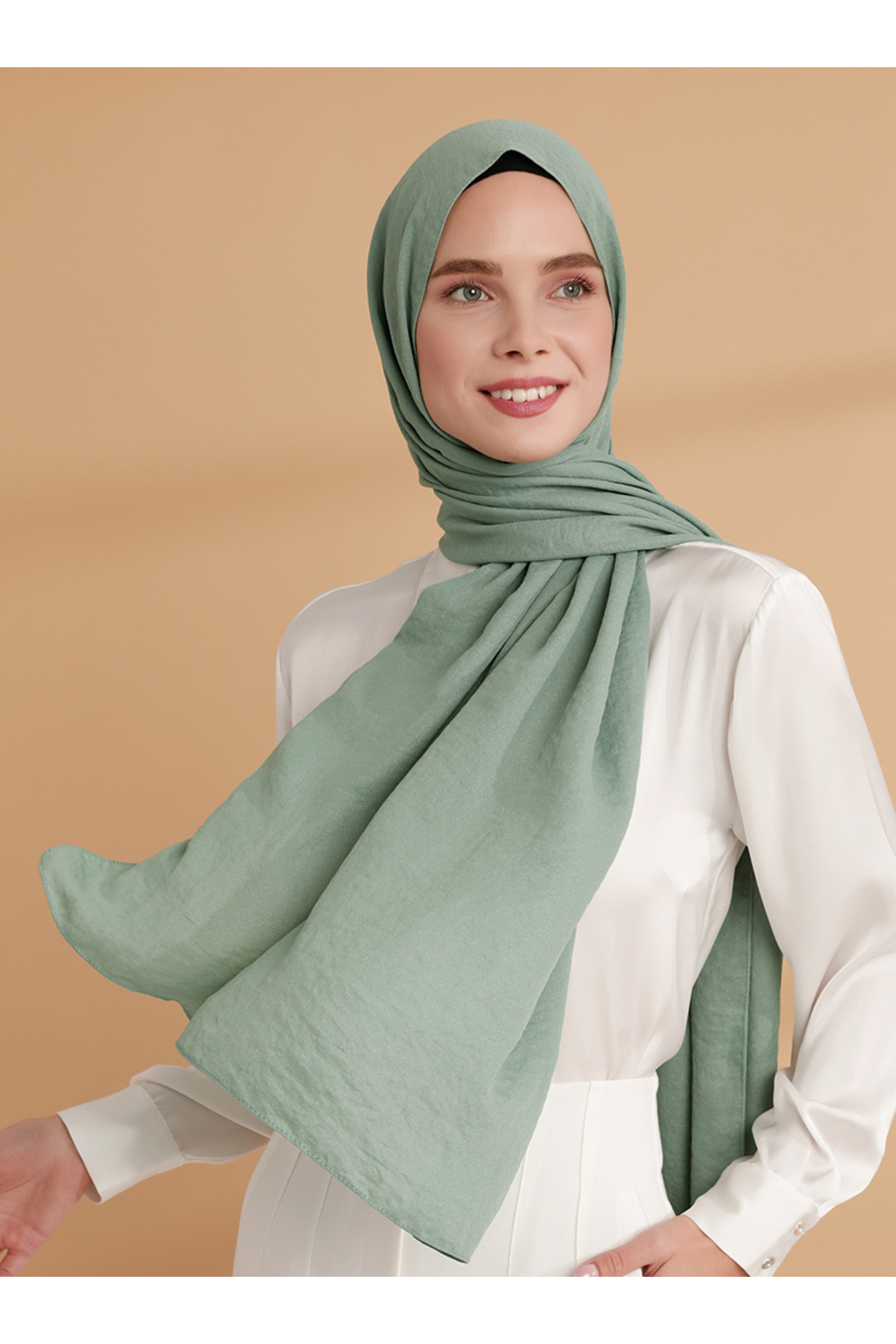 Tuva Şal-Glitter Crepe Jazz Shawl - Shiny Çağla - Tuva 5