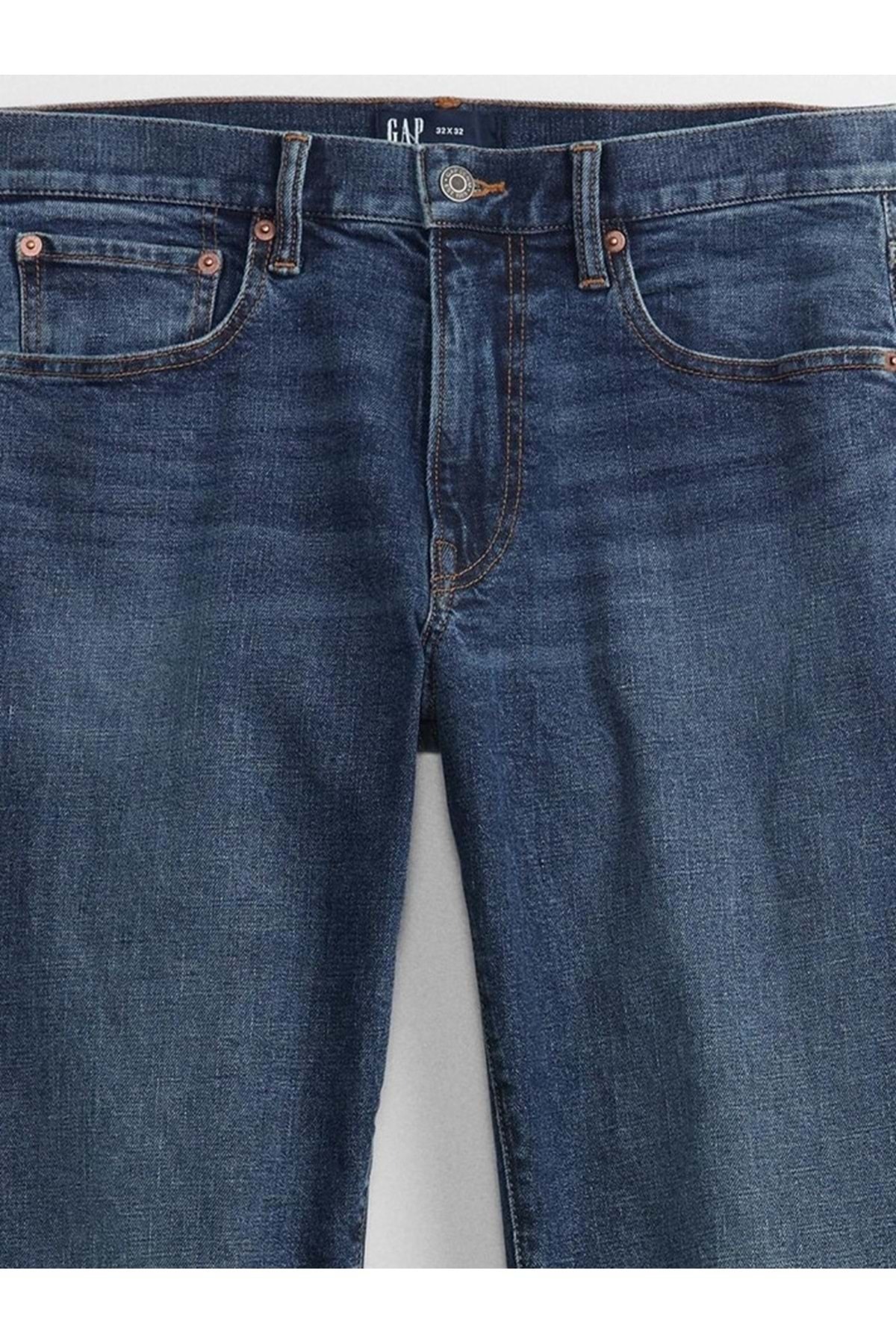 GAP-V-Straıght Jeans Straight Fit Men's Jeans Blue 5