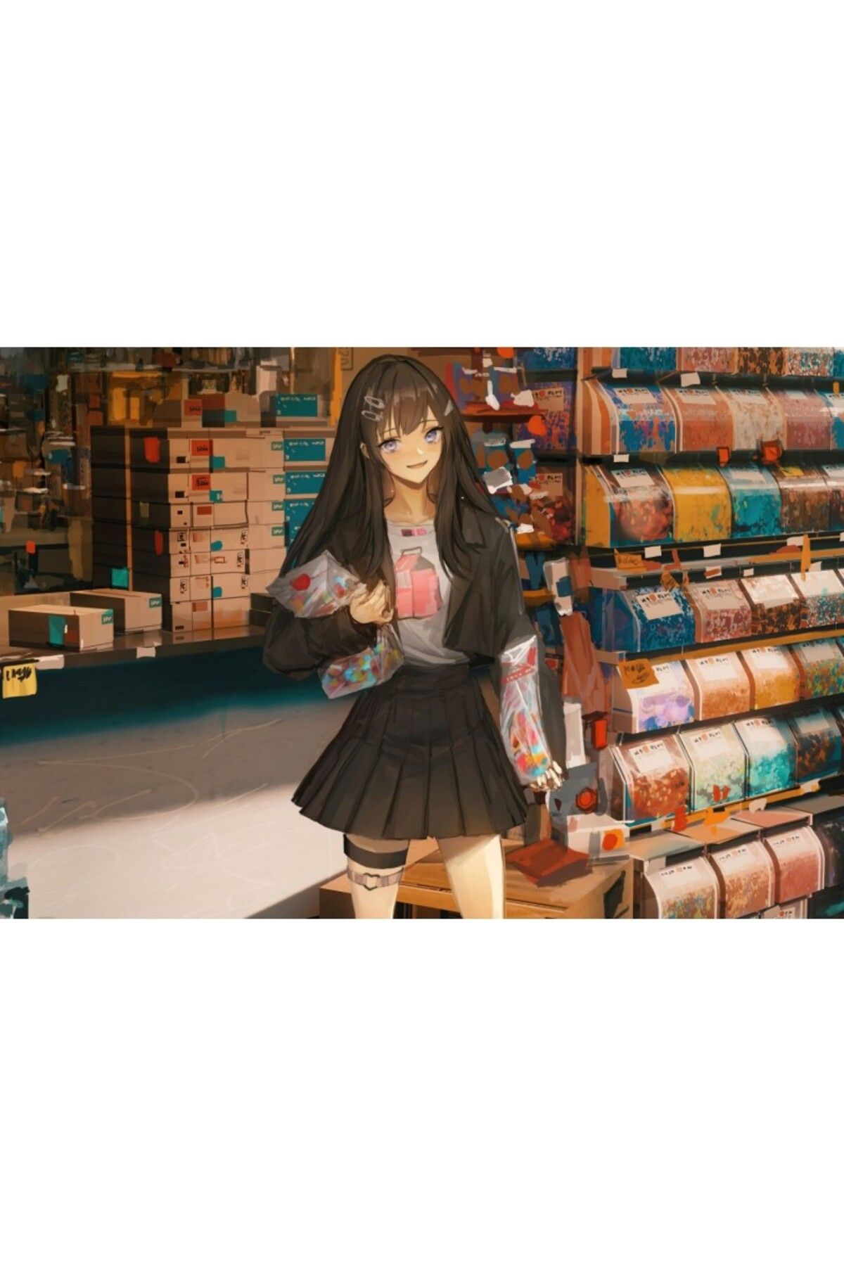 OEM Poster Aime Girl Grocery Store Meme, 61x90cm, Poster2798, Zumzeria - One Size