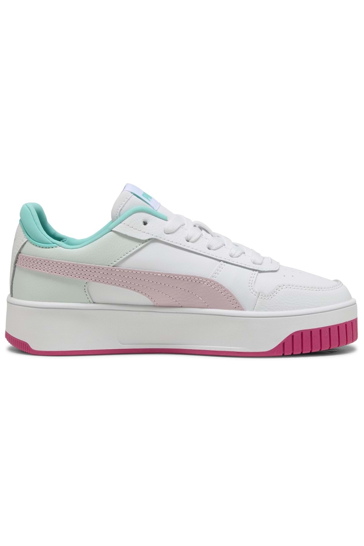 Puma 393846 Carina Street Jr Sneaker Unisex Spor Ayakkabı BEYAZ-PEMBE görsel 3
