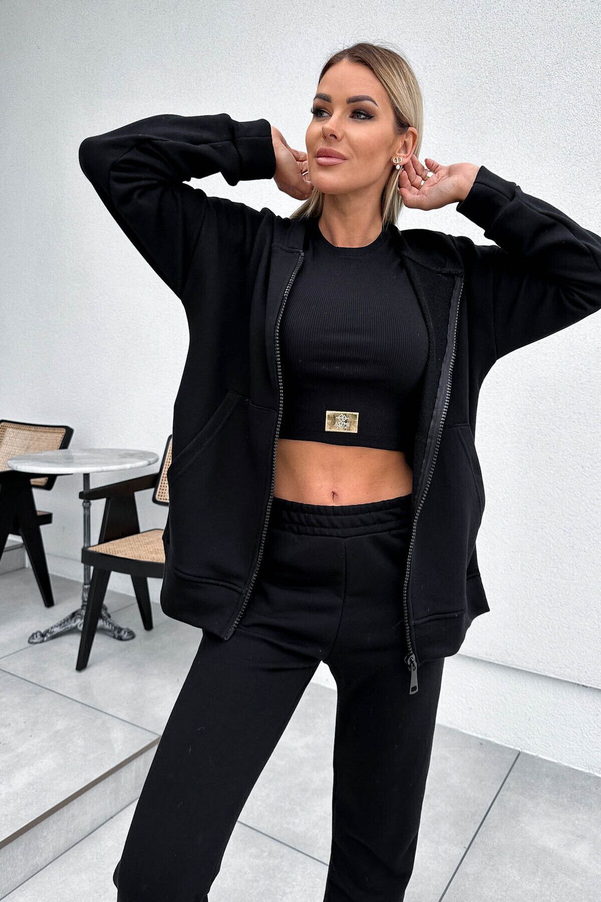adorashop Trening Dama Bumbac Din 3 Piese 3956 Femeie - M